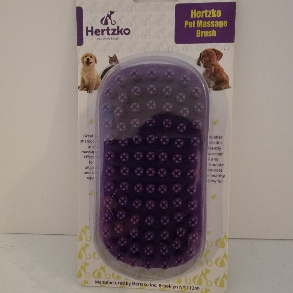 Hertzko Pet Bath & Massage Brush -New